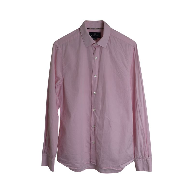 Aquascutum Classic Dress Shirt In Pink Cotton